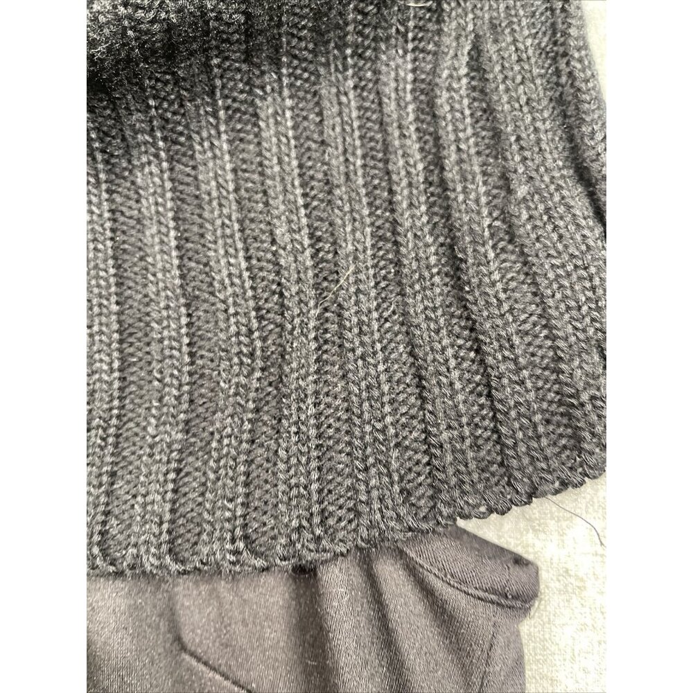 Calvin Klein Women's Sheath Style Dress Size L Black Sleeveless Sweater Collar - Picture 8 of 13